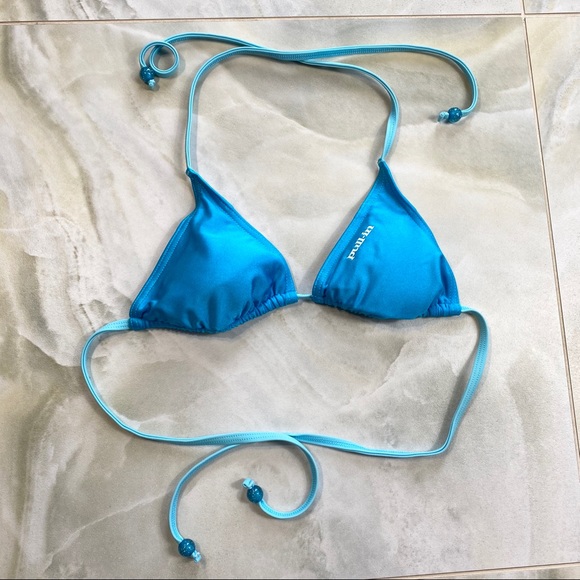 Zaful Other - Light Blue String Bikini Halter Tie Top